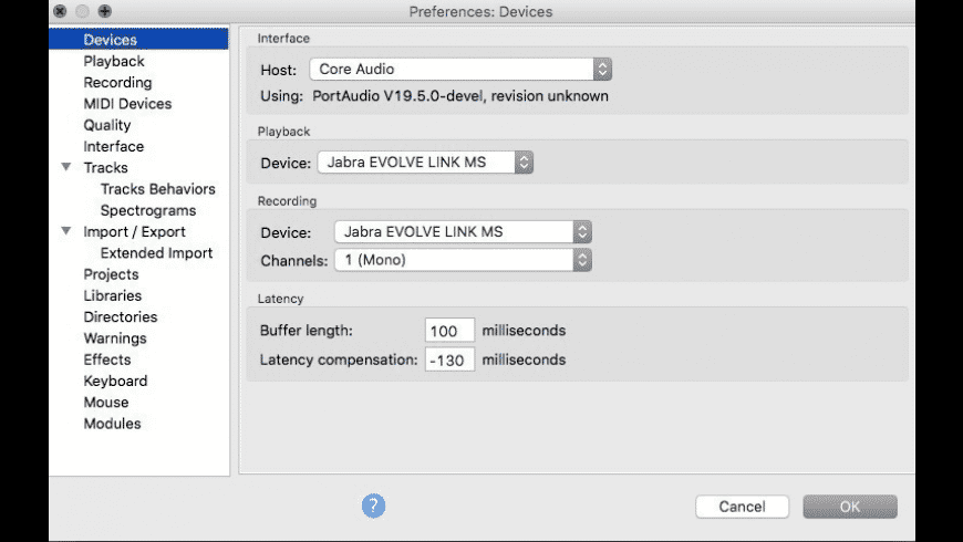 audacity audio software for mac